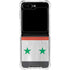Syria Flag Distressed Galaxy Z Flip5 5G Clear Case